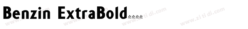 Benzin ExtraBold字体转换